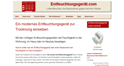 Desktop Screenshot of entfeuchtungsgeraet.com