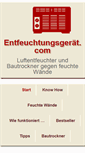 Mobile Screenshot of entfeuchtungsgeraet.com